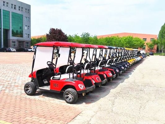 4 posti elettrici Golf Club Carts Golf Cars 30km/h Batterie Stradale Legale